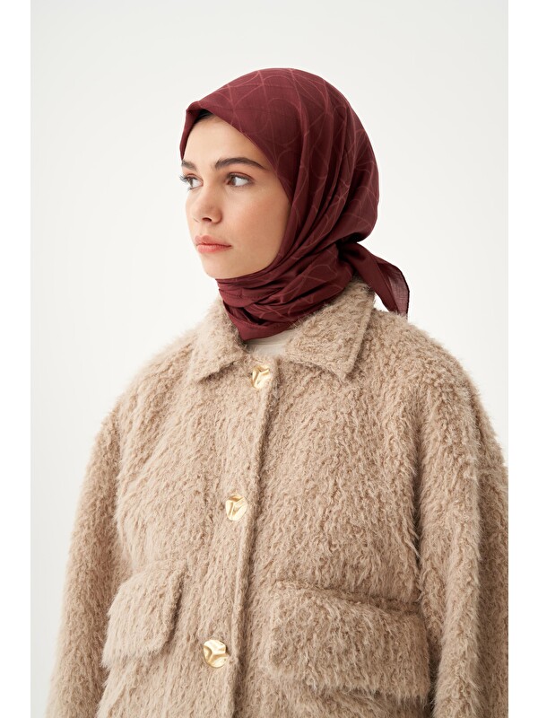 ALLDAY Bordo İpek Eşarp