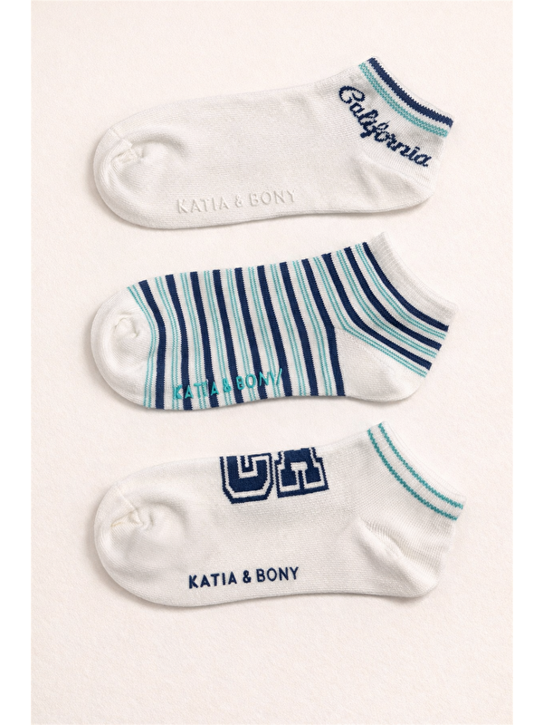 Katia And Bony Çocuk 3'Lü California Step Çorap