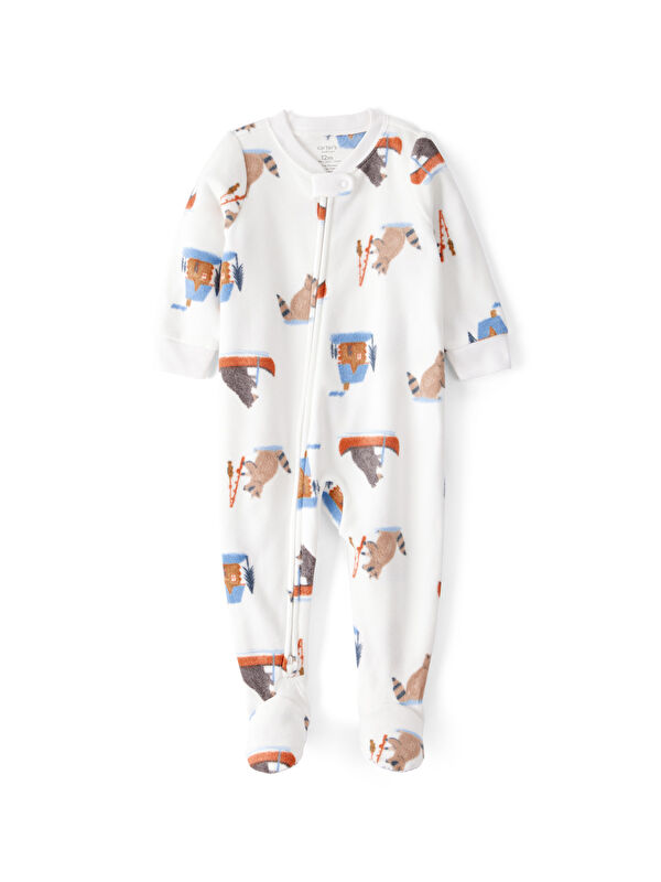 Carter's Erkek Çocuk Ekru Polar Tulum