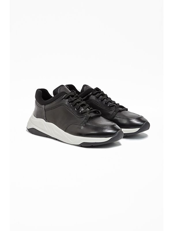 Imza Lacivert Imza %100 Deri Analin Bağcıklı Casual Ayakkabı 1033240162