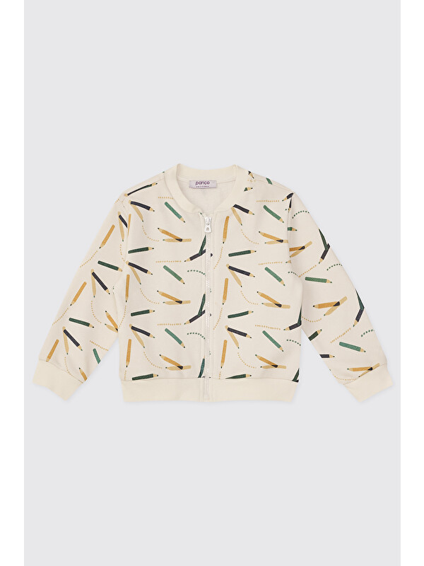 Panço Erkek Bebek Ekru Sweatshirt