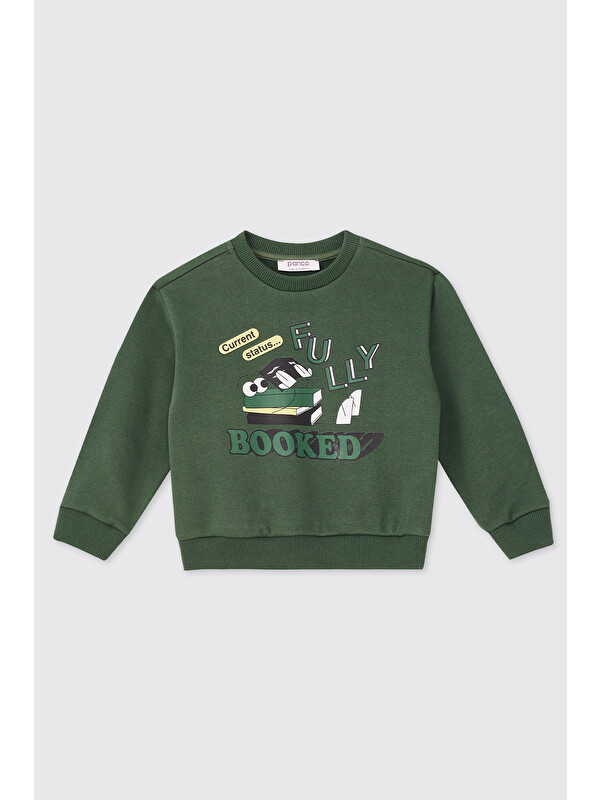 Panço Erkek Bebek Yeşil Sweatshirt