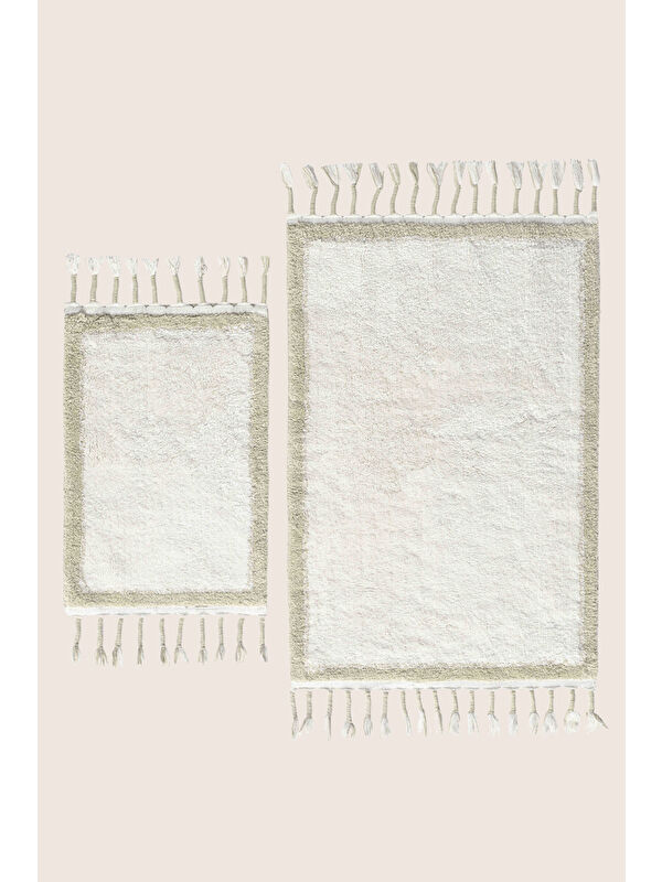 İrya Root 2’li Takım Banyo Paspası Bambu 40x60+60x90 cm Mint