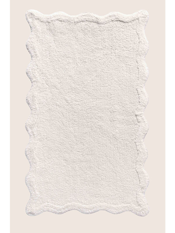 İrya Scallop Tekli Banyo Paspası Bambu 60x100 Ekru