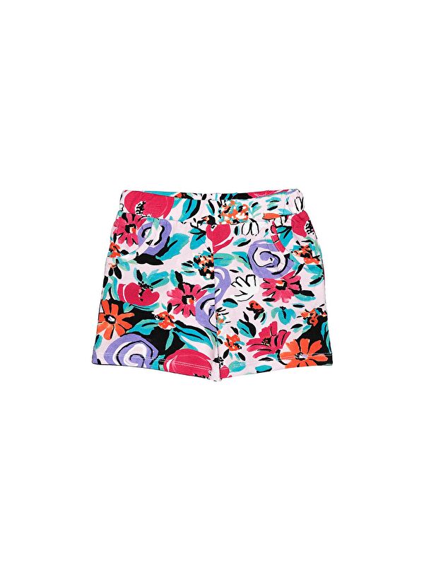 Lovetti Vintage Flowers Kız Çocuk Desenli Cepli Şort