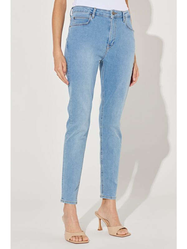 Lee Forever Skinny Fit Yüksek Bel Açık Mavi Esnek Jean Pantolon