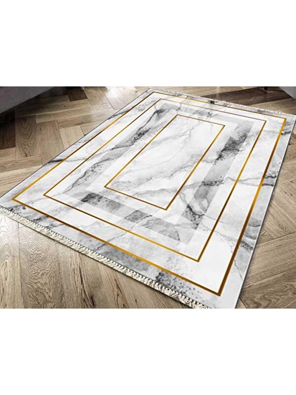 Çeyiz Diyarı Kaymaz Taban Dijital Baskı Kadife Halı Shape 120x170 Cm