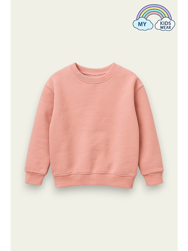 My Kids Wear Unısex Çocuk Şardonlu Basic Sweatshirt 12130