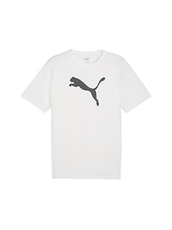 Puma Teamrise Logo Jersey Pamuk Erkek Günlük Tişört 65870504 Beyaz