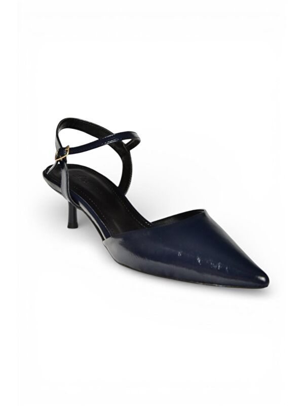 Fox Shoes Lacivert Kadın Topuklu Ayakkabı Y480259860