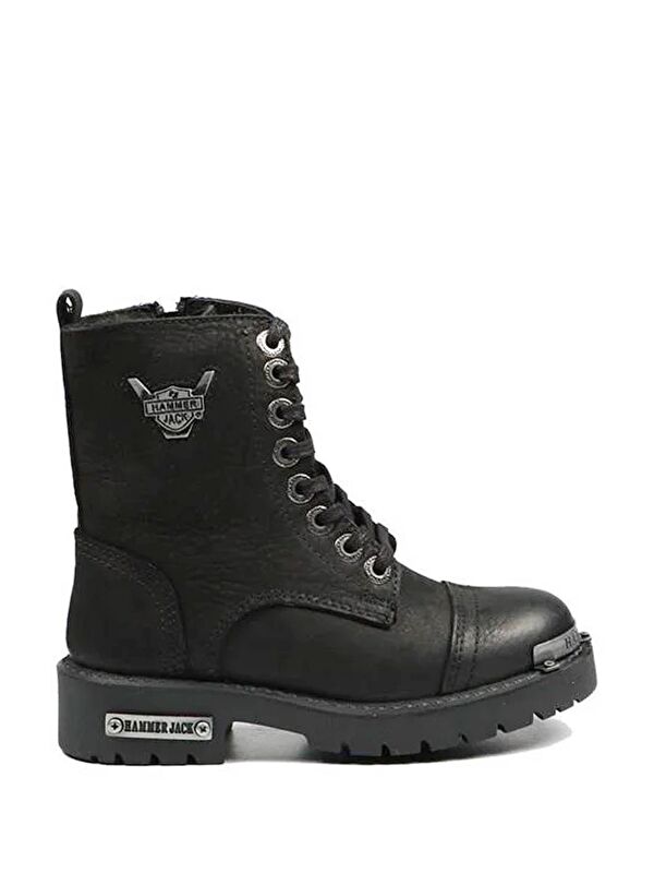 Siyah Yıkama Nubuk Çocuk Bot - Görsel 2