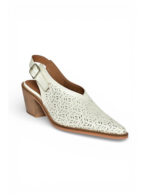 Fox Shoes Beyaz Kadın Topuklu Ayakkabı Y654300403