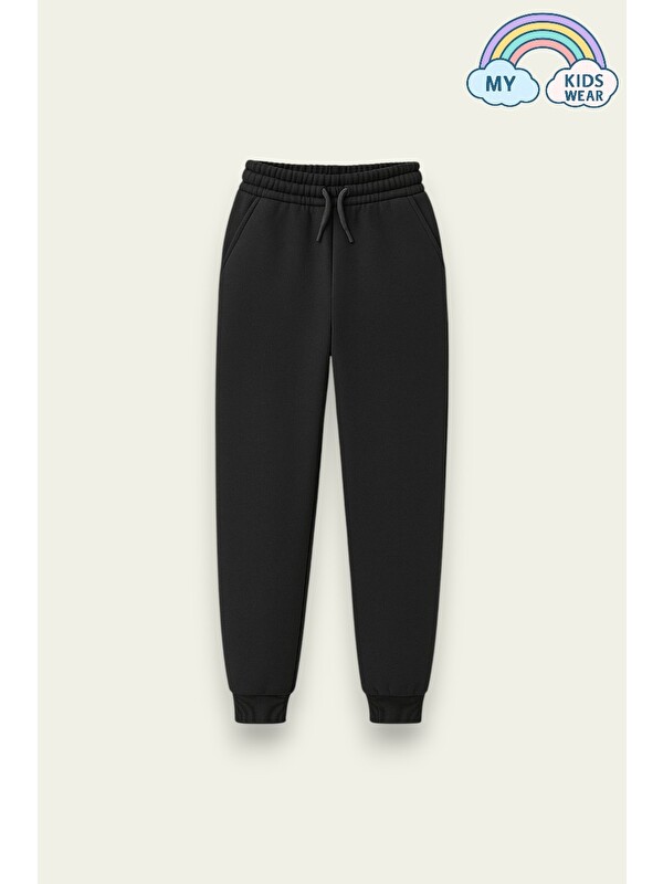 My Kids Wear Unisex Çocuk Okul ve Spor İçin Rahat Eşofman Altı 12123