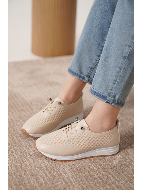 D0155 Günlük Ortopedik Kadın Sneaker Spor Ayakkabı - Görsel 2