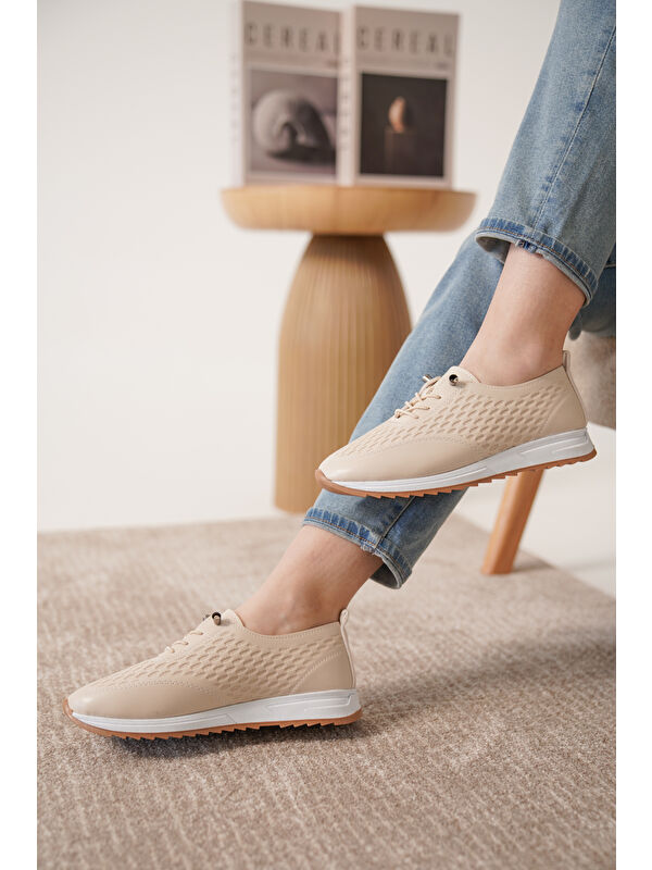 D0155 Günlük Ortopedik Kadın Sneaker Spor Ayakkabı - Görsel 4