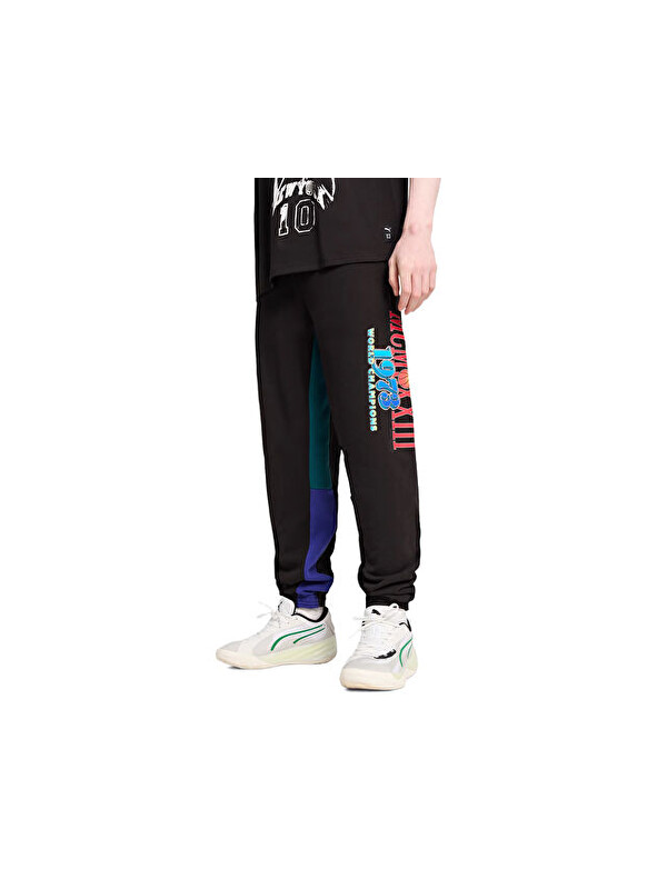 Puma Bandwagon Sweat Erkek Basketbol Eşofman Altı 62721701 Siyah