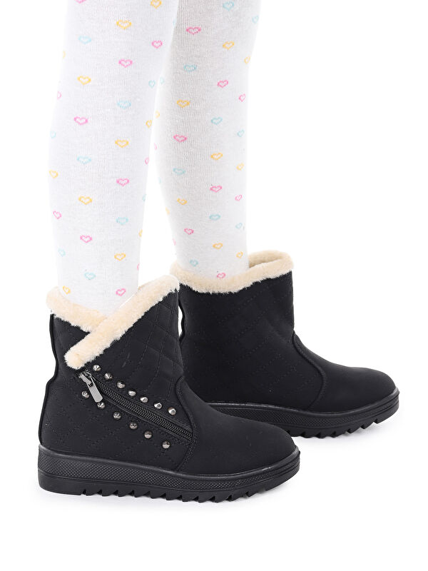 Hezan Fermuarlı Kız Çocuk Bot Ayakkabı - Görsel 3