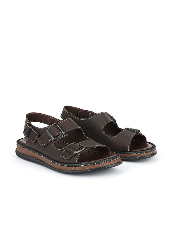 Ziya Ayakkabi Haki Ziya Ayakkabi Hakiki Erkek Deri Sandalet 1611045ZS3