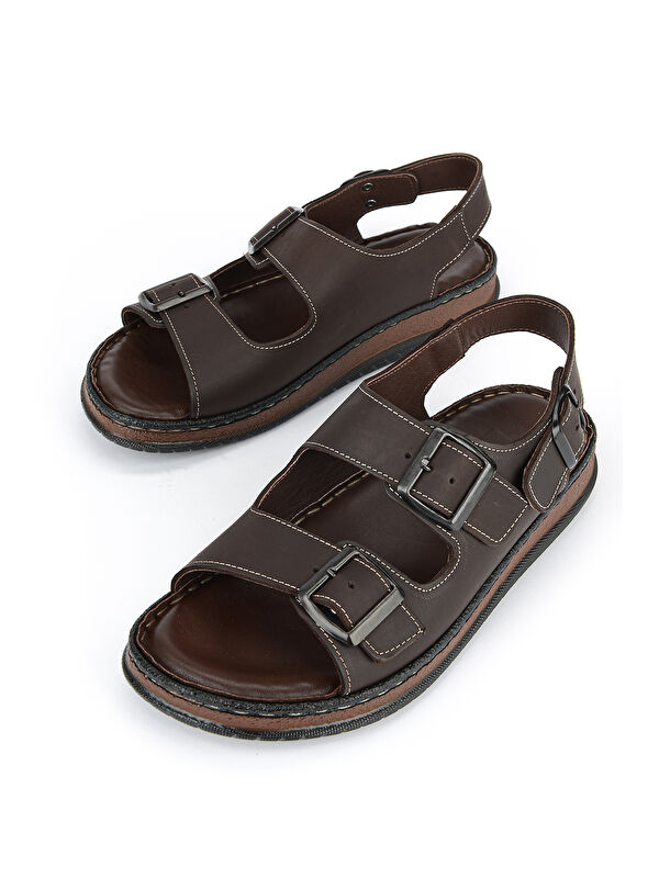 Ziya Ayakkabi Haki Ziya Ayakkabi Hakiki Erkek Deri Sandalet 1611045ZS3