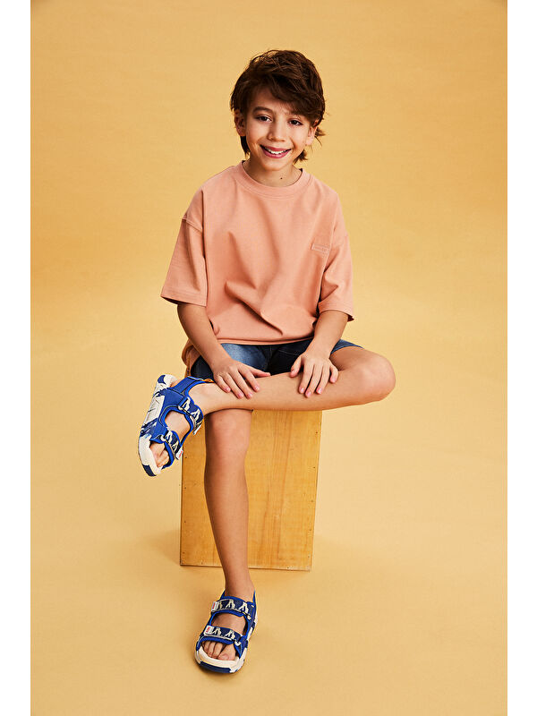 Tape Hafif Erkek Çocuk Lacivert Sandalet - Görsel 2