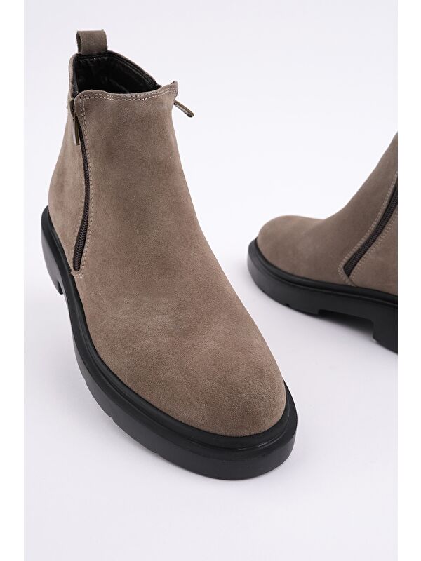 ASTRA Hakiki Deri Çift Fermuarlı Erkek Casual Kışlık Bot - Görsel 3