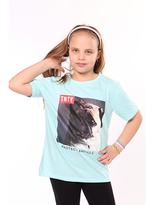 Toontoykids Unisex Çocuk Önü Baskılı Tişört
