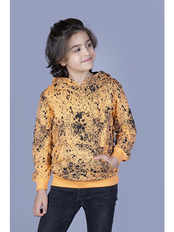 Toontoykids Erkek Çocuk Püskürtme Baskılı Sweatshirt