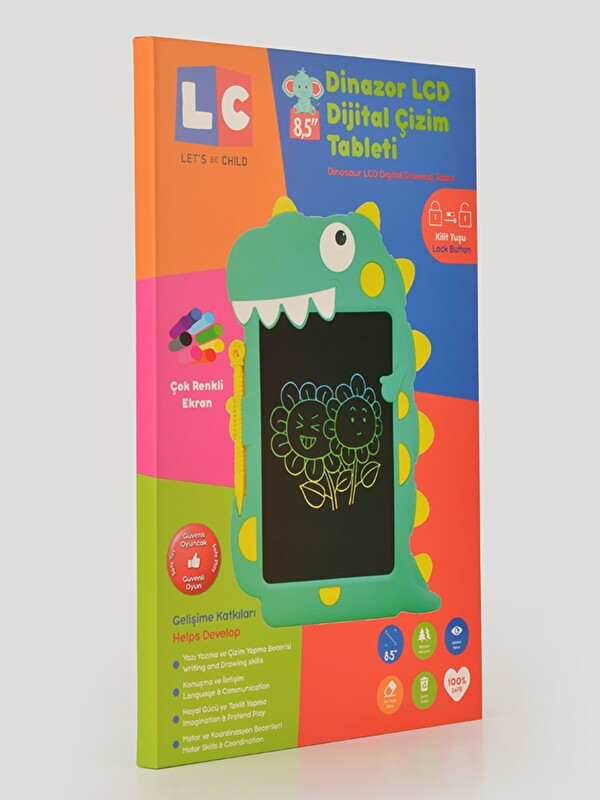 Let's Be Child Dinozor Çizim Tableti 8,5 İnç