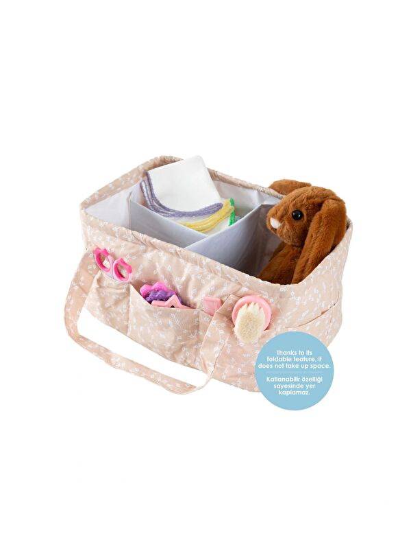 Babyjem Katlamalı Anne & Bebek Organizer Somon Çiçek