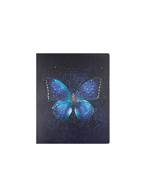 Keskin Color 13x16.5 Kareli Bind-Note Butterfly - Mavi