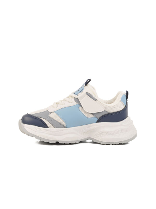 Lacivert Fileli Hafif Hava Alabilen Erkek Çocuk Spor Ayakkabı Birian F - Görsel 3