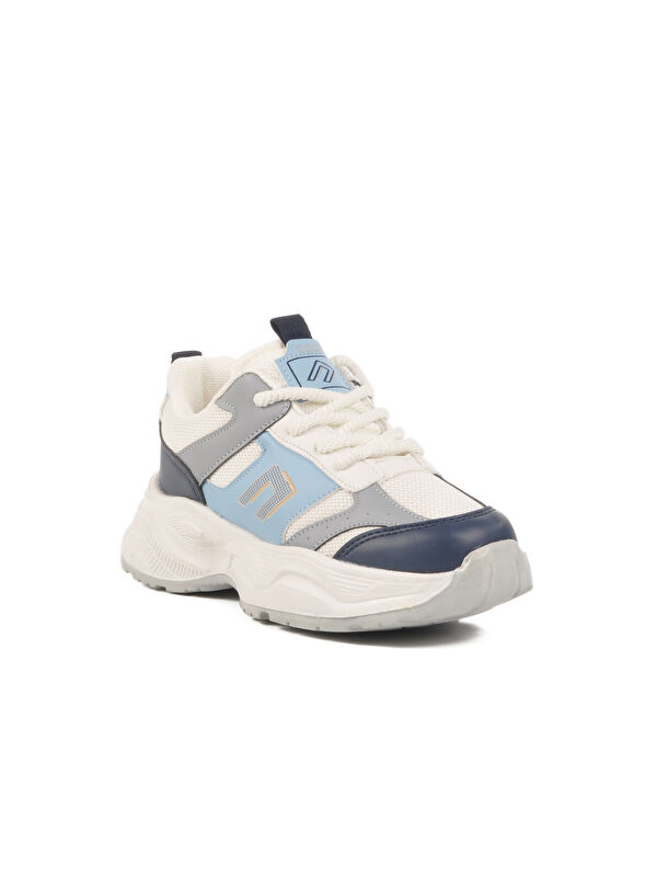 Lacivert Fileli Hafif Hava Alabilen Erkek Çocuk Spor Ayakkabı Birian F - Görsel 4