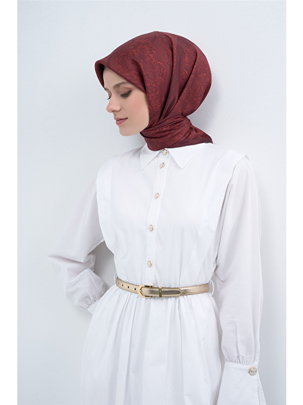 ARMİNE Saf İpek Twill Eşarp 9537D 50