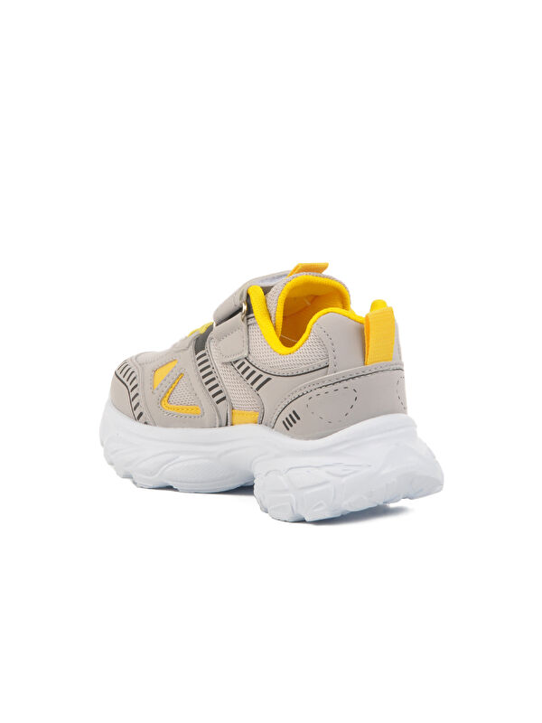 Buz Sarı Cırtlı Fileli Erkek Çocuk Spor Ayakkabı 1500 P - Görsel 5