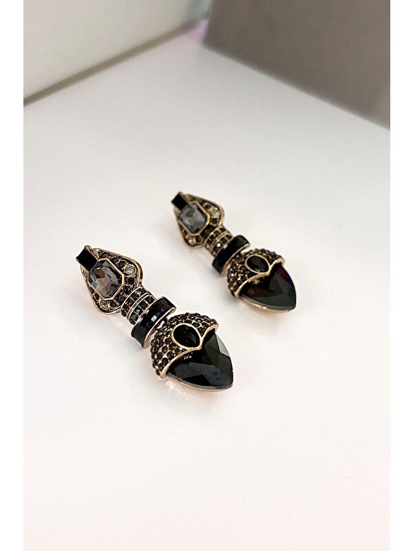 New Obsessions Siyah Vintage Soul Kadın küpe