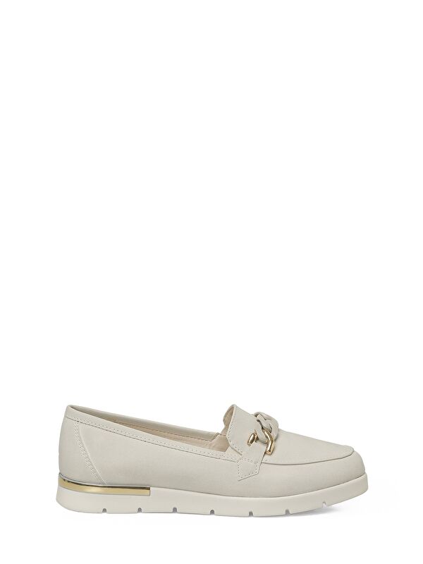 Polaris 166007.NZ6FX Bej Kadın Loafer