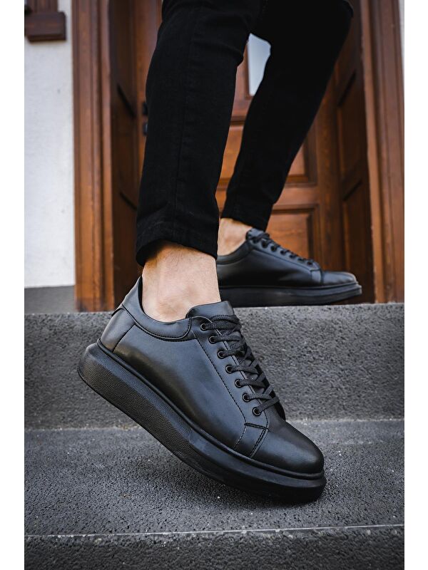 Cnt 360 Bağcıklı Kalın Taban Erkek Sneaker - Görsel 2