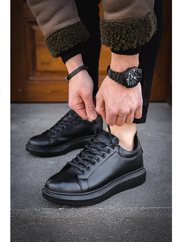 Cnt 360 Bağcıklı Kalın Taban Erkek Sneaker - Görsel 3