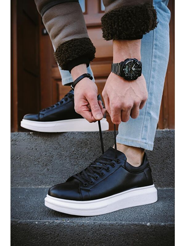 Cnt 360 Bağcıklı Kalın Taban Erkek Sneaker - Görsel 2