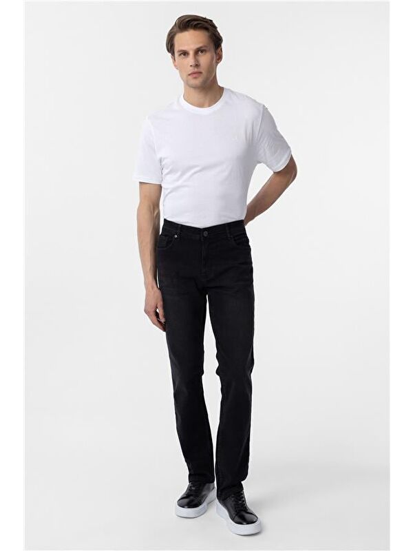 Süvari Siyah Regular Denim Jean Pantolon
