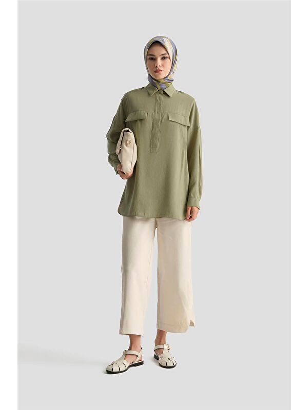 ARMİNE Tunik 25Yd9170 Zeytin Yeşili