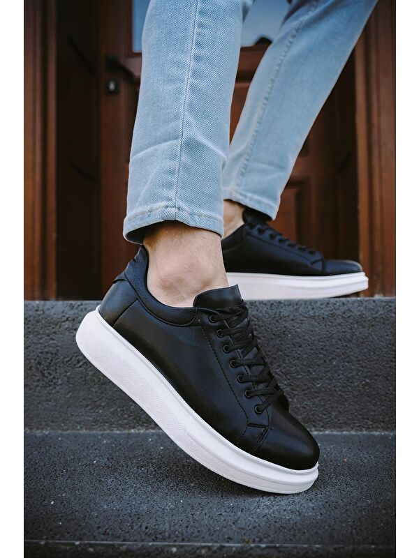 Cnt 360 Bağcıklı Kalın Taban Erkek Sneaker - Görsel 3