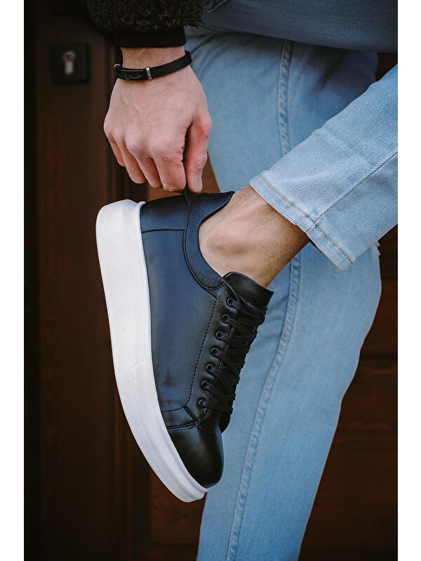 Cnt 360 Bağcıklı Kalın Taban Erkek Sneaker - Görsel 4