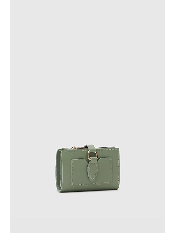Shulebags Kiki Çıtçıt Kapamalı Kadın Cüzdan Mint