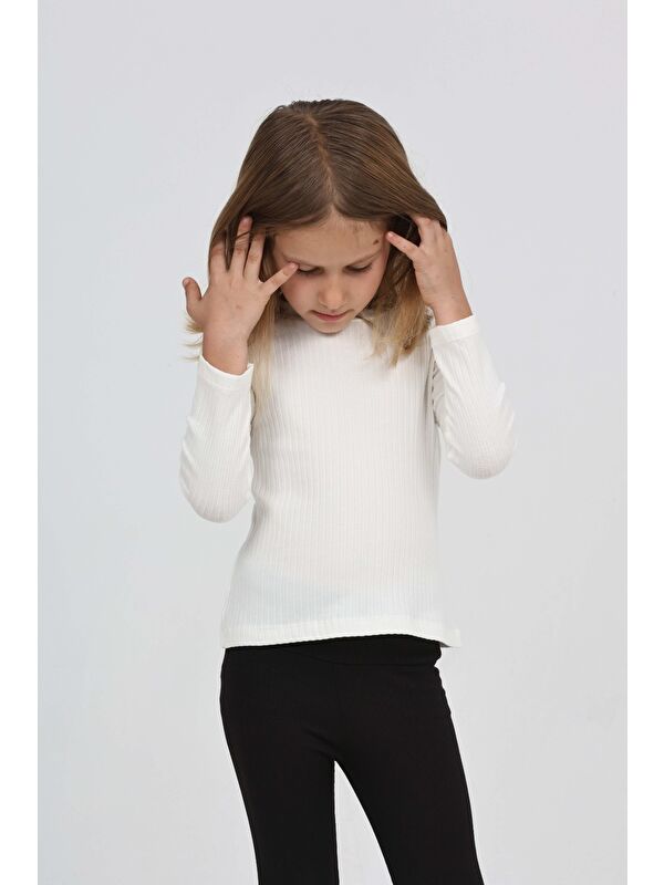 Toontoykids Kız Çocuk Okul Omuz Çıtçıtlı Tişört