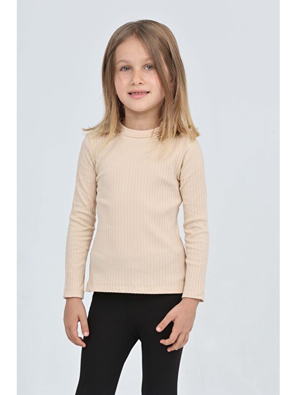 Toontoykids Kız Çocuk Okul Omuz Çıtçıtlı Tişört