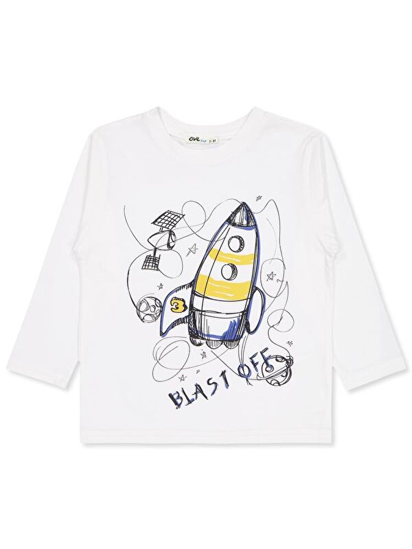 Civil Boys Blast Off Baskılı 2-5 Yaş Sweatshirt
