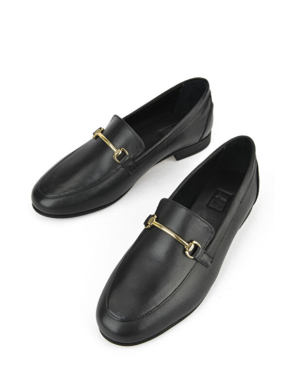 Hakiki Deri Kadın Ayakkabı 1511033Z483083 Siyah - Görsel 6