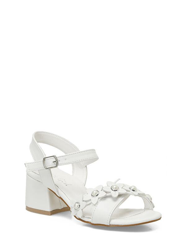 SIMONY F 5FX Beyaz Kız Çocuk Topuklu Ayakkabı - Görsel 3