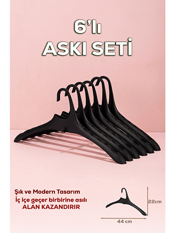 Porsima Harmoni 6 Adet Dolap Içi Düzenleyici Organizer İç İçe Geçen Askı
